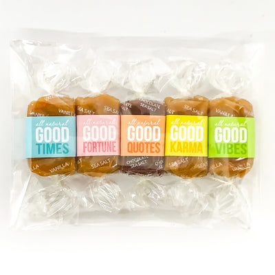 All-natural kosher caramel candy favor bags for event gifts