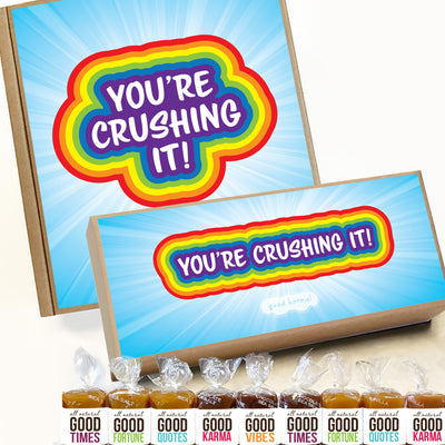 You're crushing it caramel candy positive quotes gift box