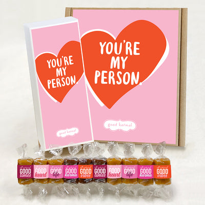 You're My Person candy caramel gift box for BFFs
