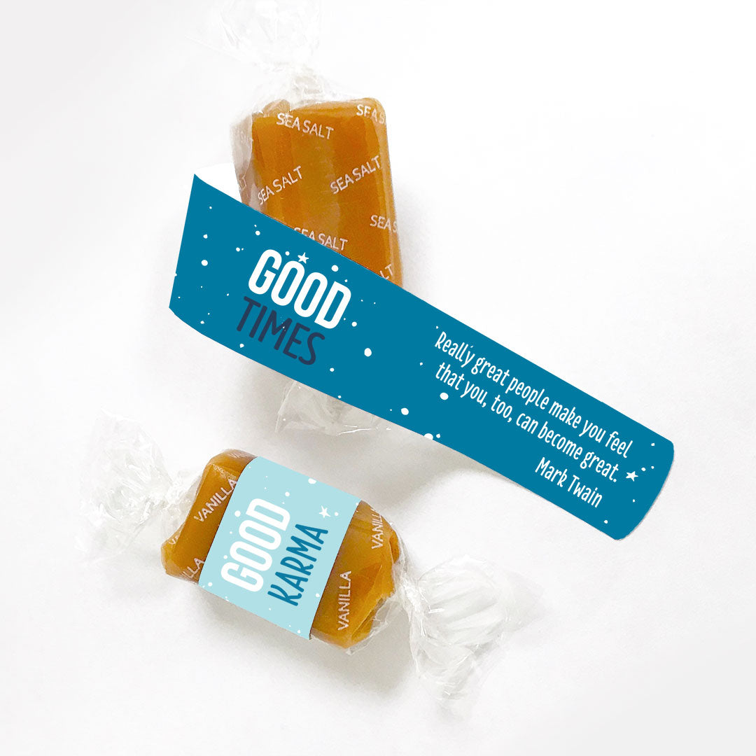 Winter Holiday gourmet caramel gifts, bulk artisanal caramel