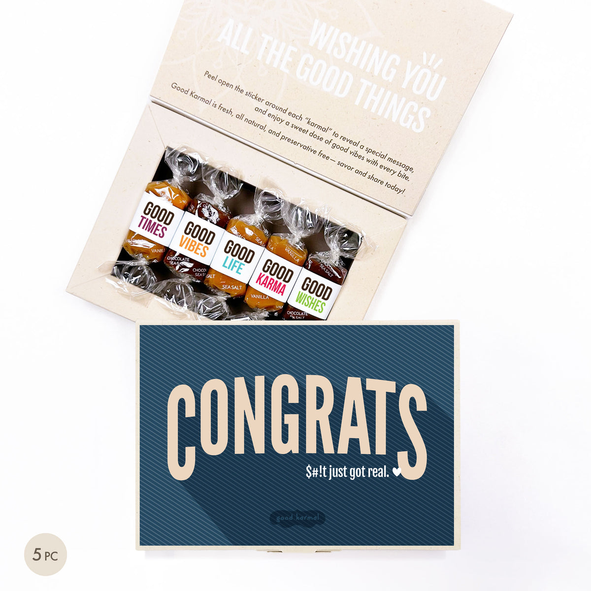 Congrats (Real Life Edition) Caramel Gift Box | Gourmet Candy Gift ...