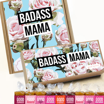 Mother's Day caramel candy wrapped in positive quotes for badass mamas