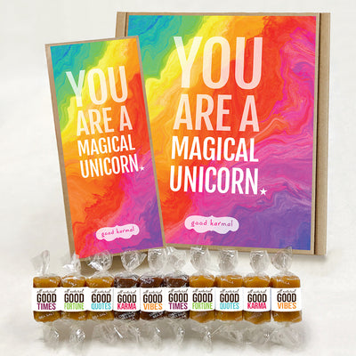 Magical Unicorn caramel candy gifts for LGBTQ Pride