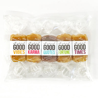 All-natural kosher caramel candy favor bags for event gifts